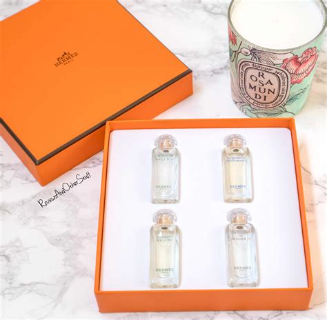 hermes variety set|hermes gardens perfume set.